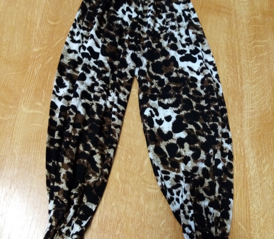 Kalhoty aladinky dívčí tygrované - úzký střih