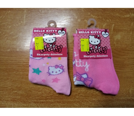 Ponožky dívčí HELLO KITTY růžové