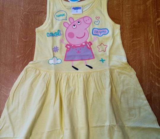 Šaty dívčí PEPPA PIG - žluté