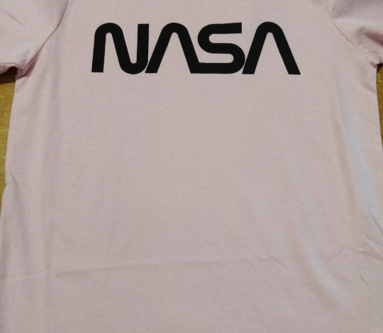Tričko dívčí krátký rukáv NASA světle růžové 134-158