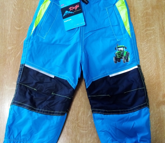 Kalhoty chlapecké ŠUSŤÁKOVÉ ZATEPLENÉ FLEECEM světle modré 80-104