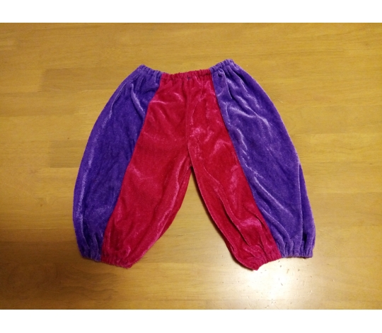 MA-815 Kalhoty pro páže fialovo/červené - 3-5 let