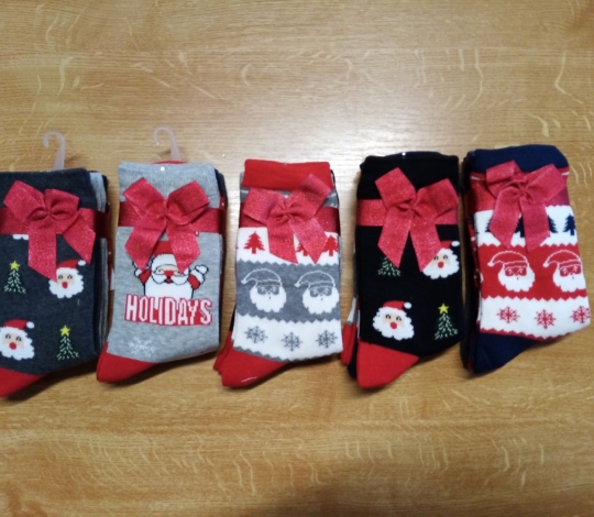 Ponožky vánoční dámské (balení 3 páry)