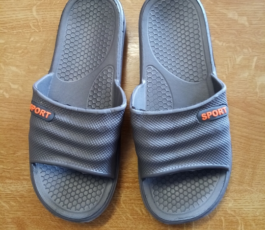 Pantofle pánské gumové šedé 40-45