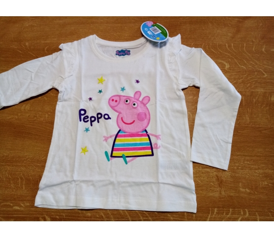 Tričko dívčí PEPPA PIG dl. rukáv - 116