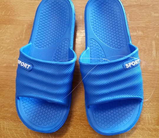Pantofle pánské gumové světle modré 40-45