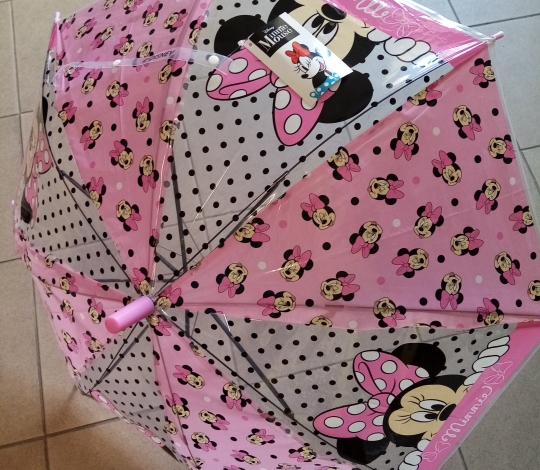 Deštník dívčí MINNIE vystřelovací průměr 74 cm