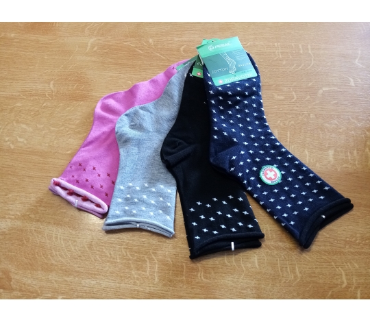 Ponožky dámské zdravotní hvězdičky
