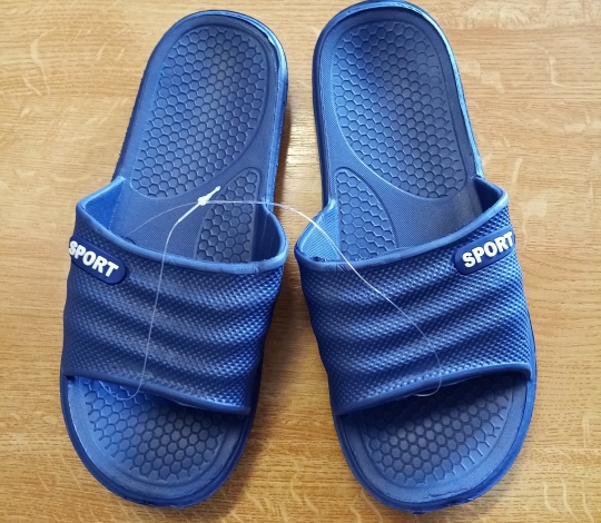 Pantofle pánské gumové tmavě modré 40-45