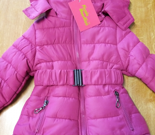 Kabát dívčí zimní růžový