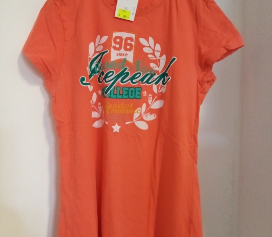 Tričko dívčí oranžové s potiskem KR - vel. 176