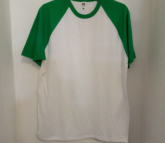 Tričko pánské bílo-zelené krátký rukáv