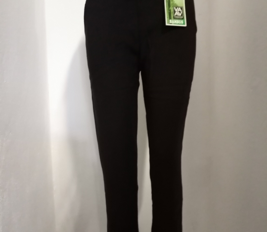Kalhoty dámské teplé elastické s kožíškem (jemný vzor)