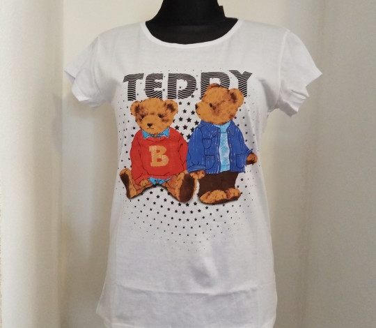 Tričko dámské KR TEDDY - bílé