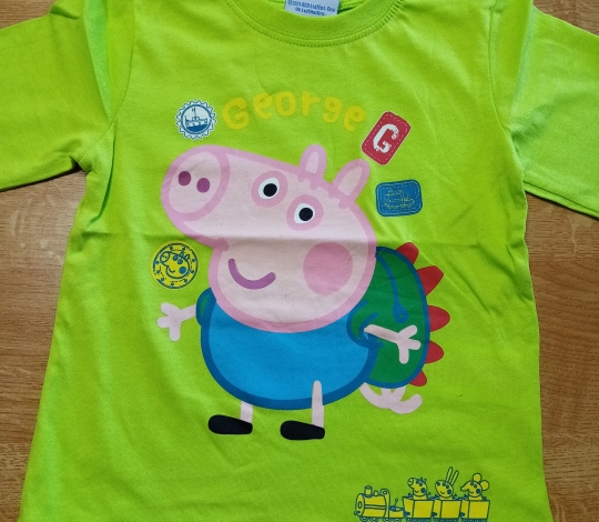 Tričko chlapecké dl. rukáv PEPPA PIG zelené - 92