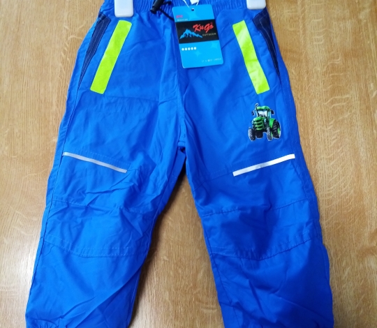 Kalhoty chlapecké ŠUSŤÁKOVÉ ZATEPLENÉ FLEECEM tmavě modré 86-110
