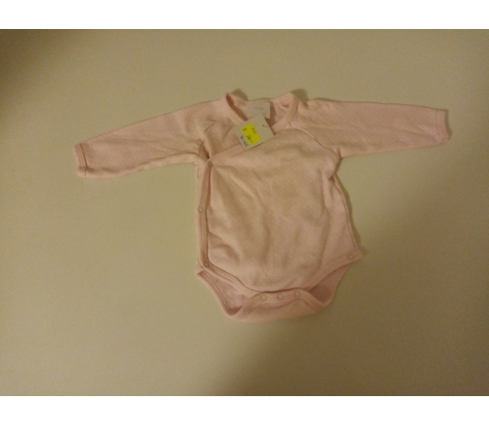 DE-606 Body kojenecké růžové zavinovací s puntíky - 50/56