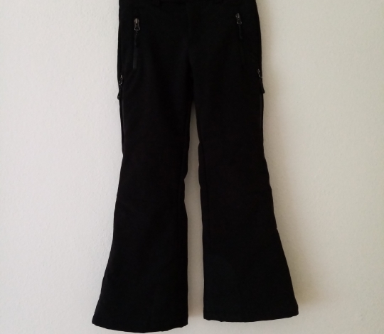 DE-601 Kalhoty lyžařské softshellové černé - 122/128