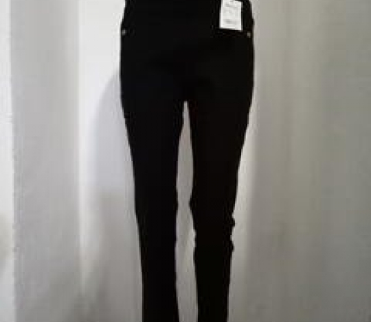 Kalhoty dámské černé elastické se 4 kapsami
