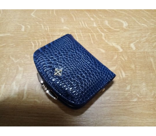 Peněženka dámská modrá malá 11x9 cm
