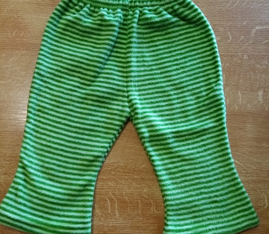 Tepláčky kojenecké fleece zelené