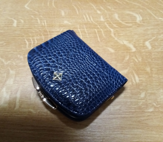 Peněženka dámská modrá malá 11x9 cm