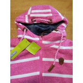 Mikino-bunda dívčí teplá s kožíškem - 116