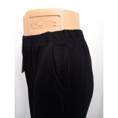 Kalhoty (tepláky) dámské slabé černé s kapsami