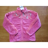 Mikina dívčí teplá fleece růžová PONÍCI 116-146