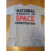 Tričko chlapecké dlouhý rukáv NASA (šedý melír) 134-164